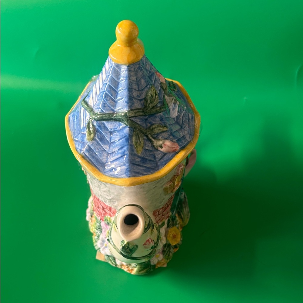 Charming Cottage Teapot with Floral Accents - Picture 6 of 13